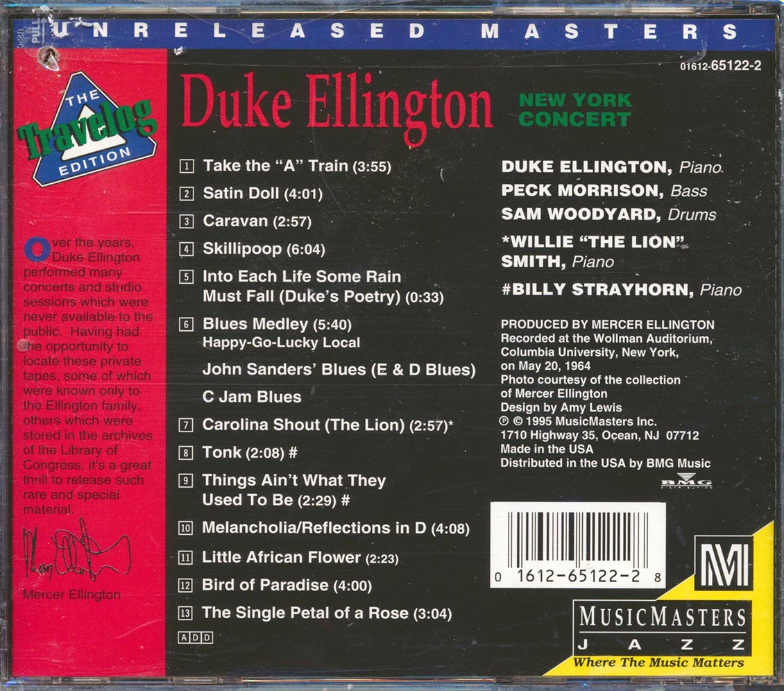 Duke Ellington - New York Concert (marked/ltd stock) Music CD