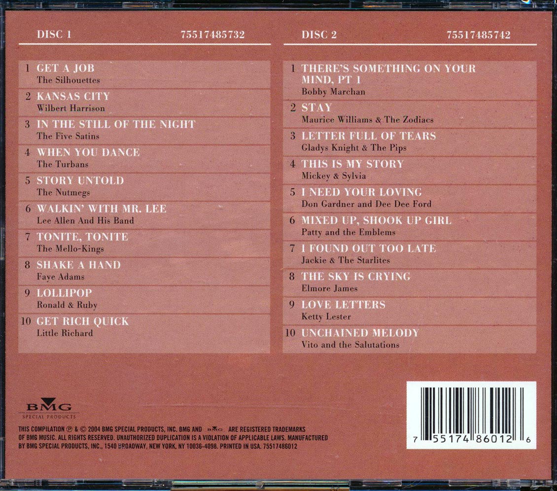 Maurice Williams & The Zodiacs, The Five Satins, The Silhouettes, Etc. - The Doo Wop Years (20 tracks) (2xCD) (incl. large booklet) Music CD