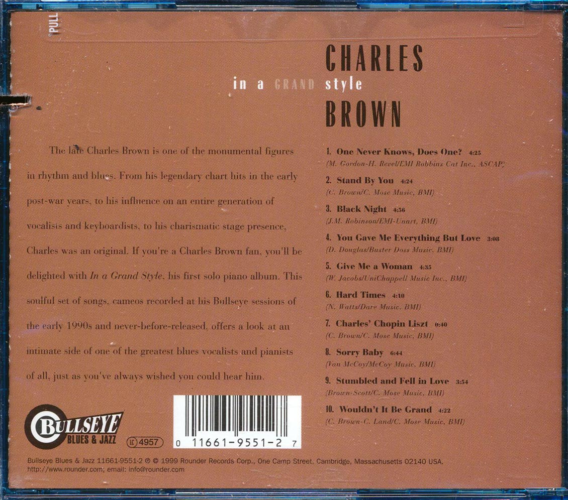 Charles Brown - In A Grand Style (marked/ltd stock) Music CD