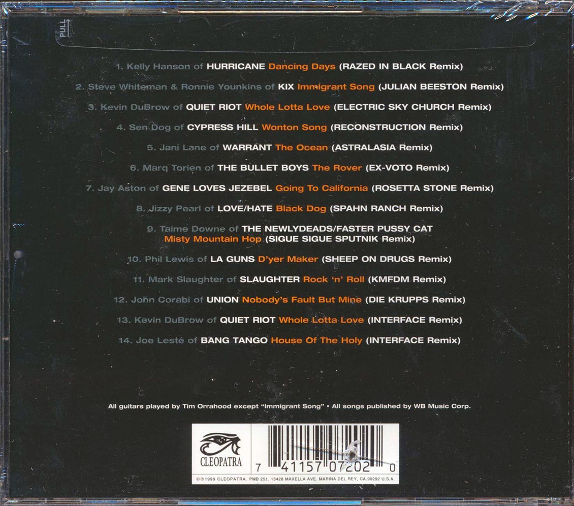 Quiet Riot Cypress Hill Slaughter Etc A Tribute To Led Zeppelin The Song Remains Remixed marked/ltd stock Music CD