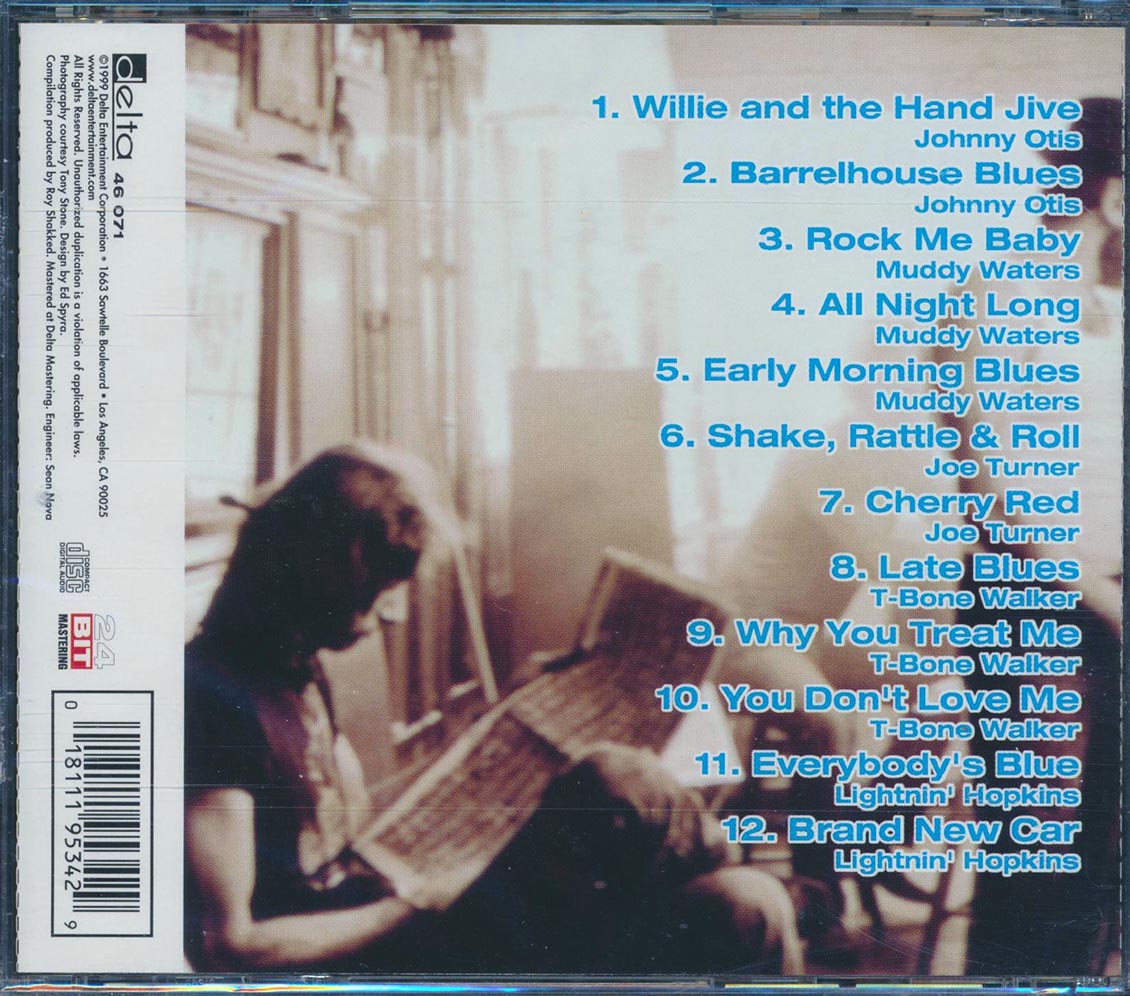 Johnny Otis Muddy Waters Lightnin' Hopkins T Bone Walker Joe Turner Etc Barrelhouse Blues Music CD