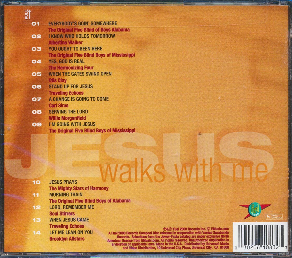Original Five Blind Boys Of Alabama, Albertina Walker, Etc. - Jesus Walks With Me (marked/ltd stock) Music CD