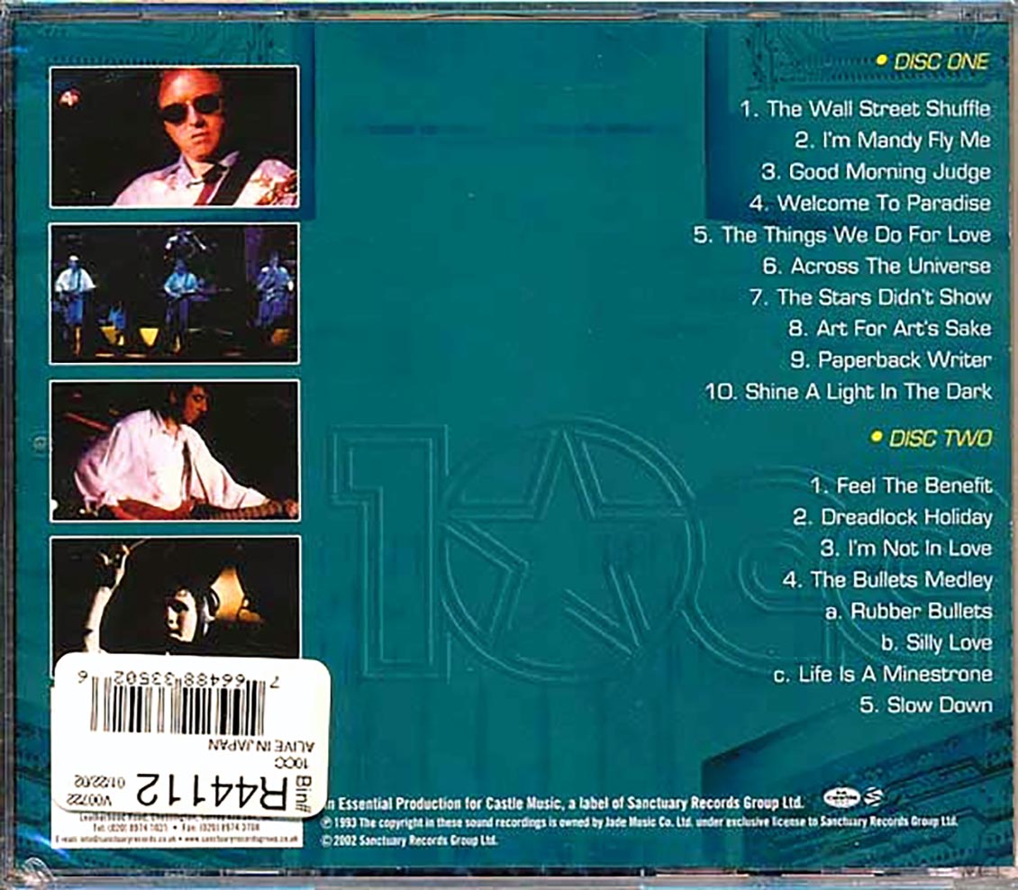 10CC - Alive In Japan (2xCD) Music CD