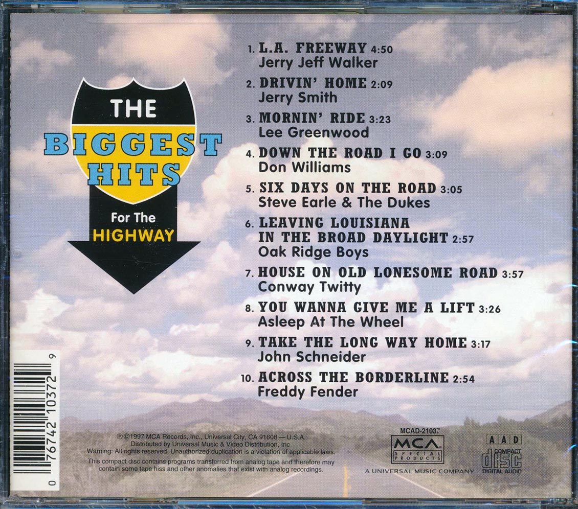 Conway Twitty, Oak Ridge Boys, Etc. - The Biggest Hits For The Highway Music CD