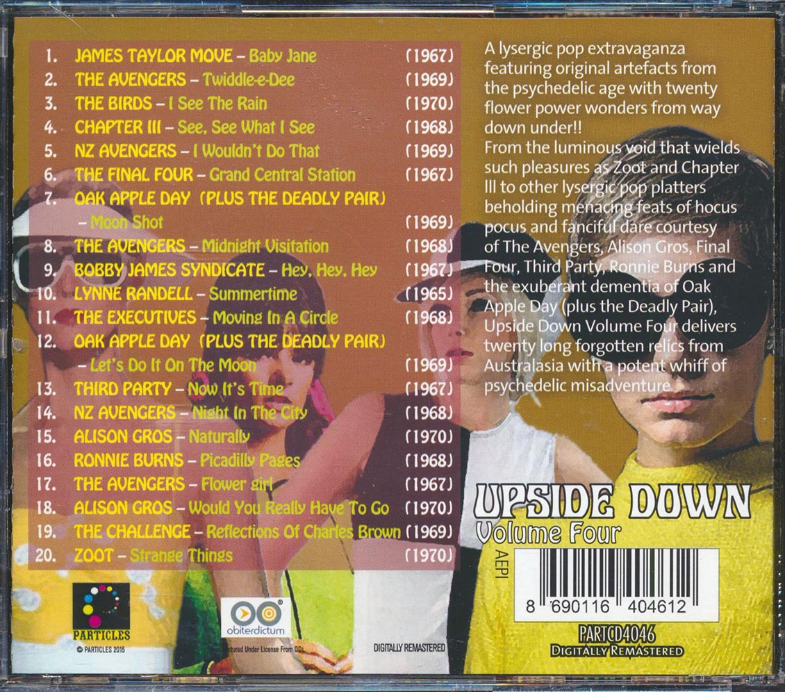 Zoot, The Avengers, The Final Four, Oak Apple Day, Etc. - Upside Down Volume 4, 1965-1970: Coloured Dreams From The Underworld Music CD