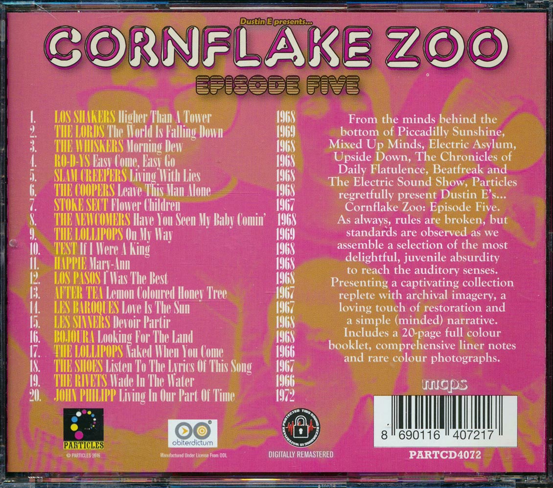 Bojour, The Coopers, The Lords, The Lollipops, Etc. - Cornflake Zoo Episode 5 Music CD