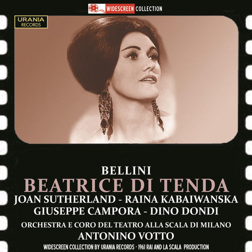 the album cover for Bellini / Sutherland / Campora / Dondi / Votto - Beatrice Di Tenda