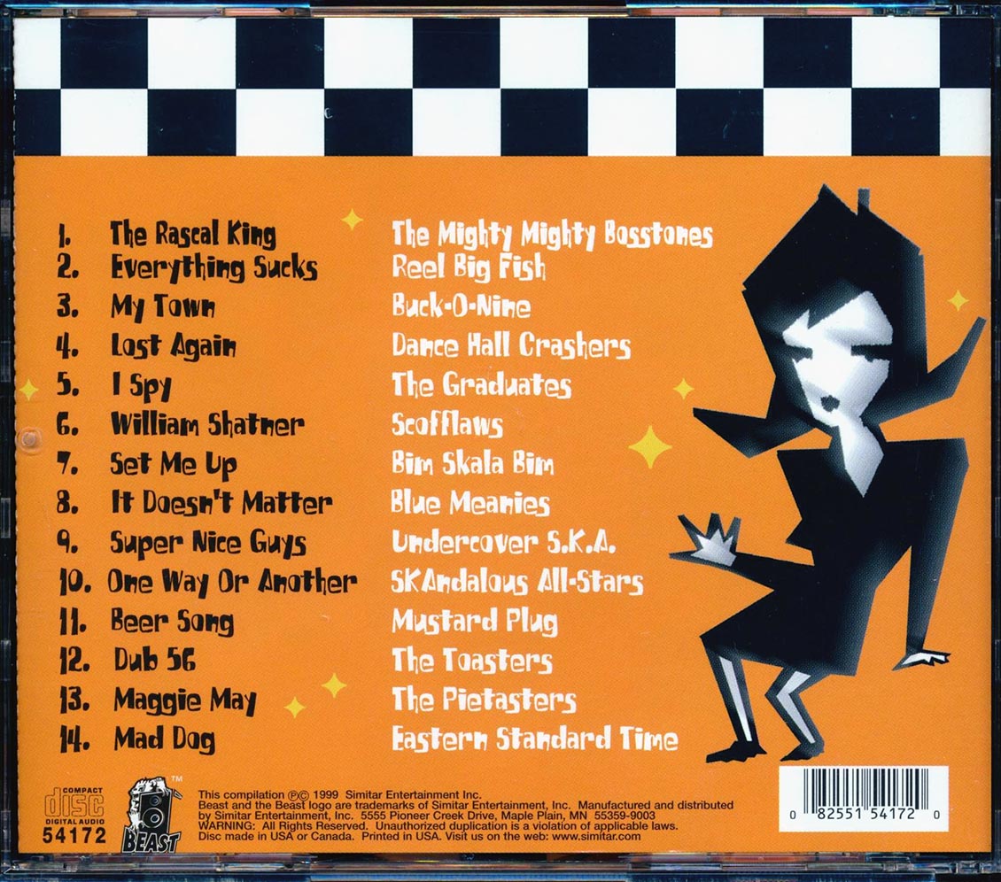 Bim Skala Bim, The Mighty Mighty Bossotnes, The Toasters, Etc. - Ska Party 1999 Music CD