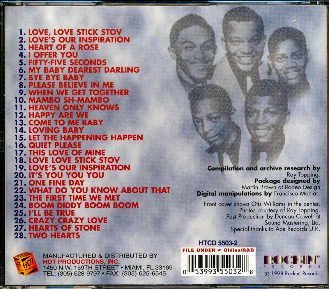 Otis Williams & The Charms - Rockin': The Original Rockin' And Chart Masters Music CD