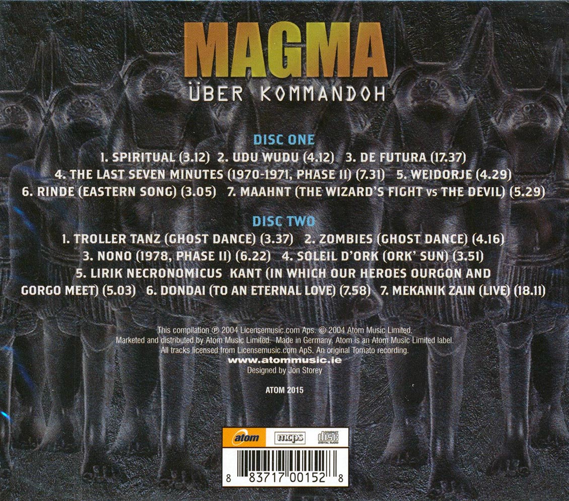Magma - Uber Kommondoh (2xCD) Music CD