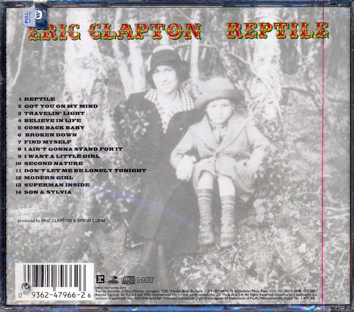 Eric Clapton Reptile Music CD
