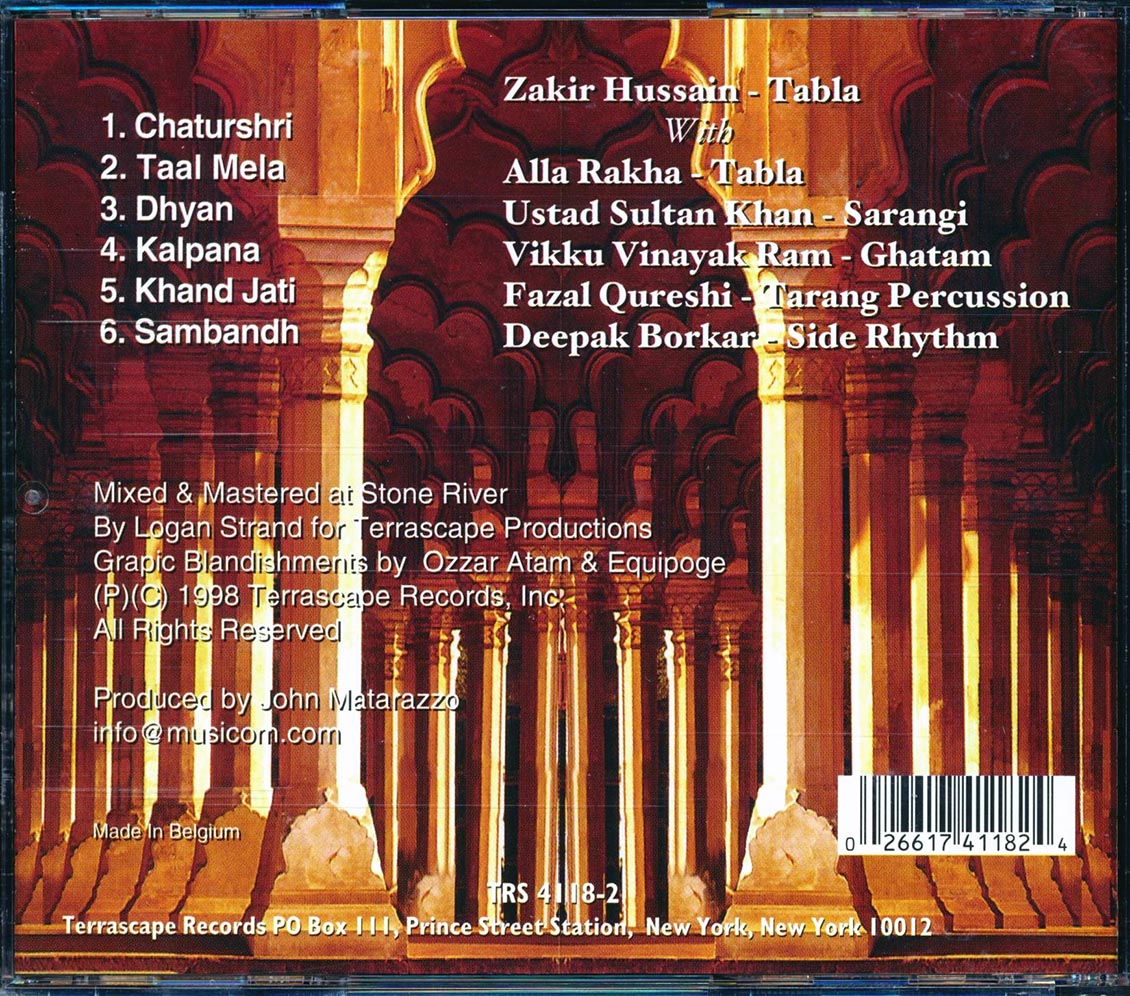 Zakir Hussain Sambandh Music CD