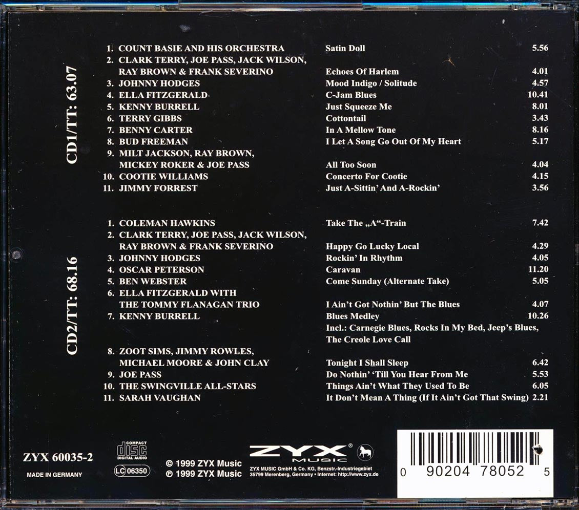 Count Basie, Coleman Hawkins, Ella Fitzgerald, Sarah Vaughan, Etc. - A Tribute To Duke (22 tracks) (2xCD) (marked/ltd stock) Music CD