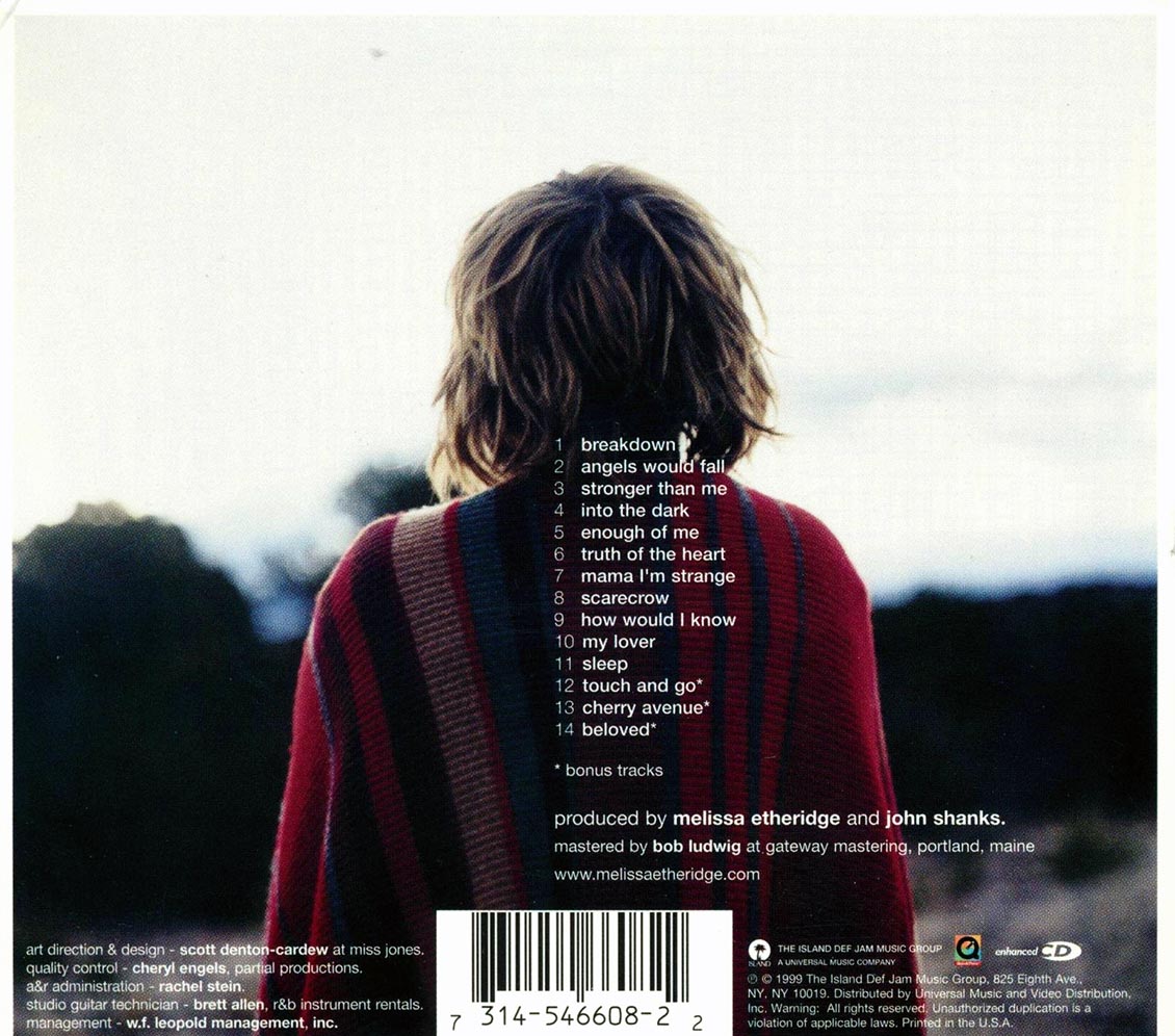 Melissa Etheridge Breakdown Music CD
