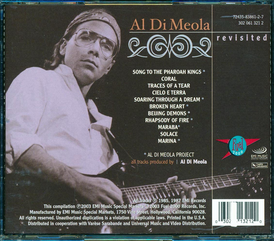 Al Di Meola - Revisited (marked/ltd stock) Music CD