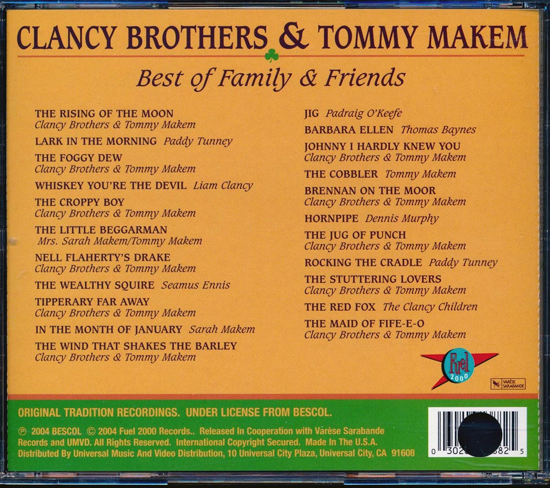 Clancy Brothers, Tommy Makem - Best Of Family & Friends (marked/ltd stock) Music CD