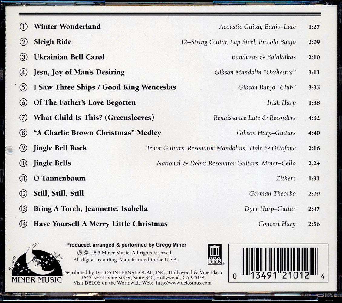 Gregg Miner - A Christmas Collection Volume 1: Featuring The Miner Museum Of Vintage, Exotic And Just Plain Unusual Musical Instruments Music CD
