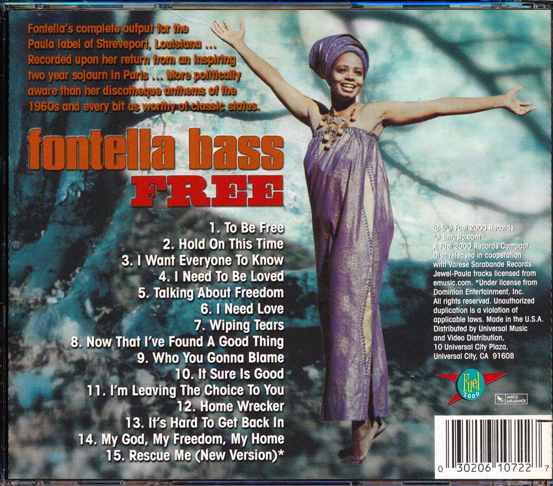 Fontella Bass - Free (marked/ltd stock) Music CD