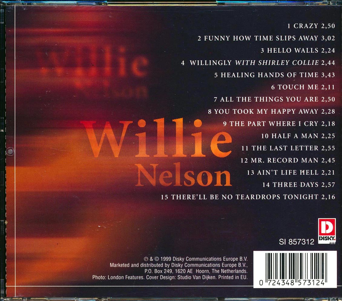 Willie Nelson Country Legends Music CD
