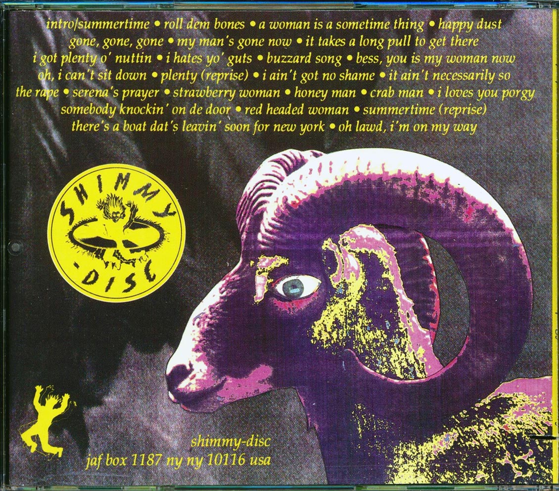 Porgy When People Were Shorter And Lived Near The Water Music CD