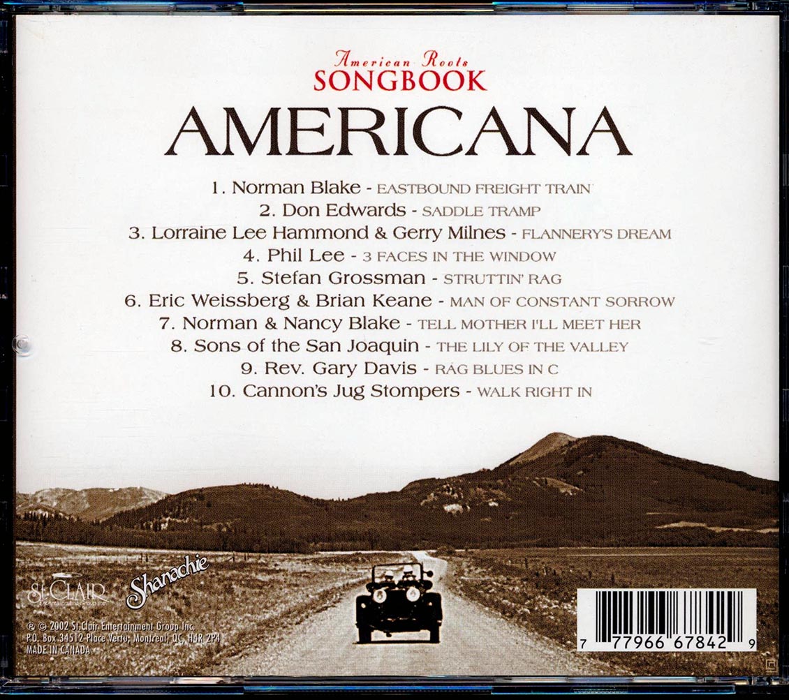 Norman Blake, Don Edwards, Phil Lee, Etc. - America Roots Songbook: Americana Music CD