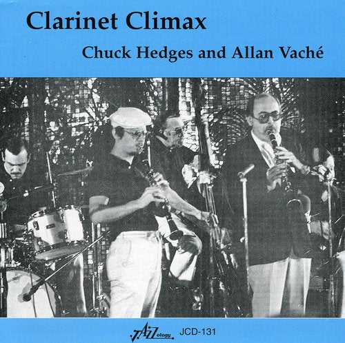 the album cover for Hedges/Vache - Clarinet Climax: Live at the Memphis Jazz Fest
