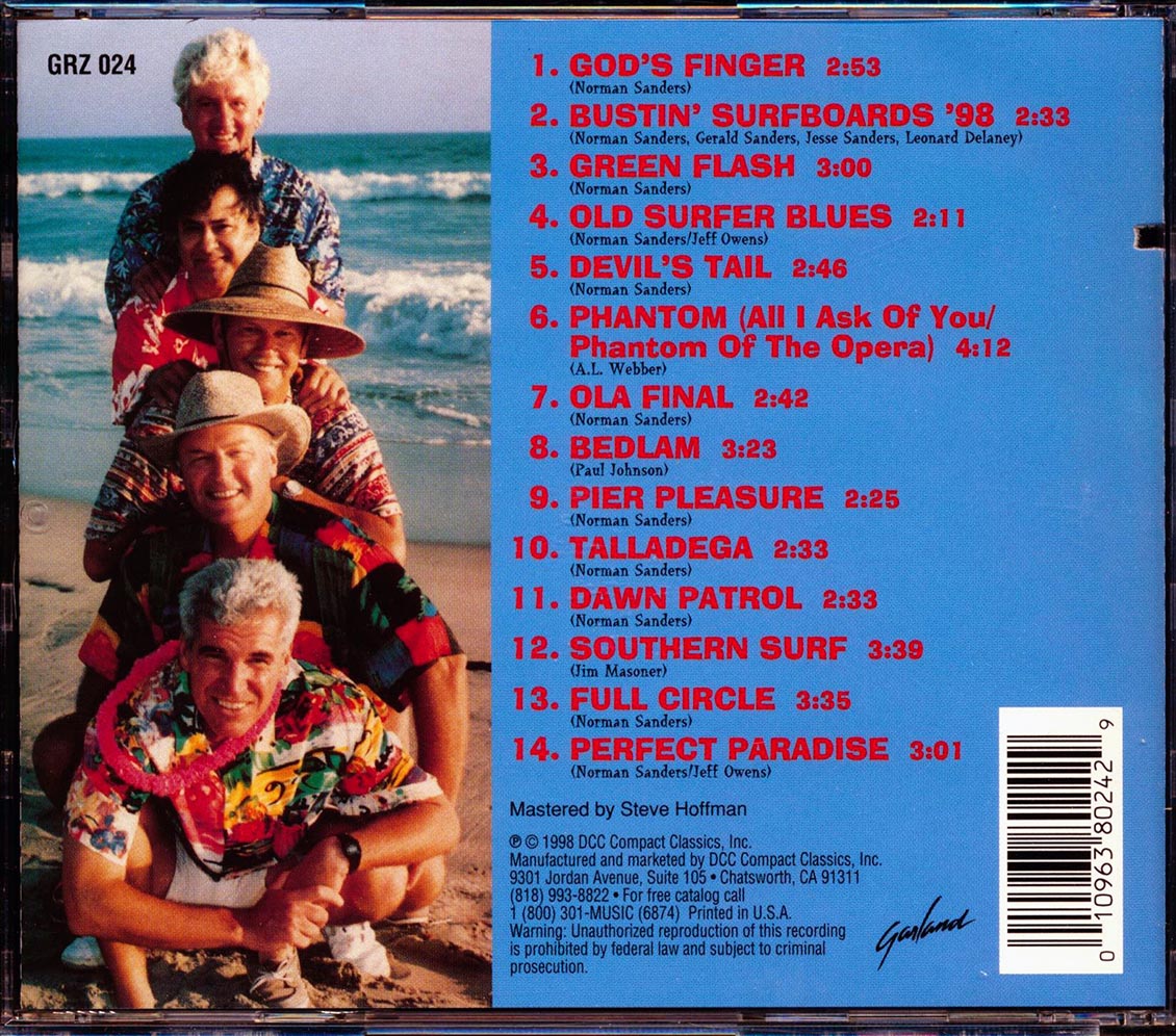 The Tornadoes - Bustin' Surfboards '98 (marked/ltd stock) Music CD