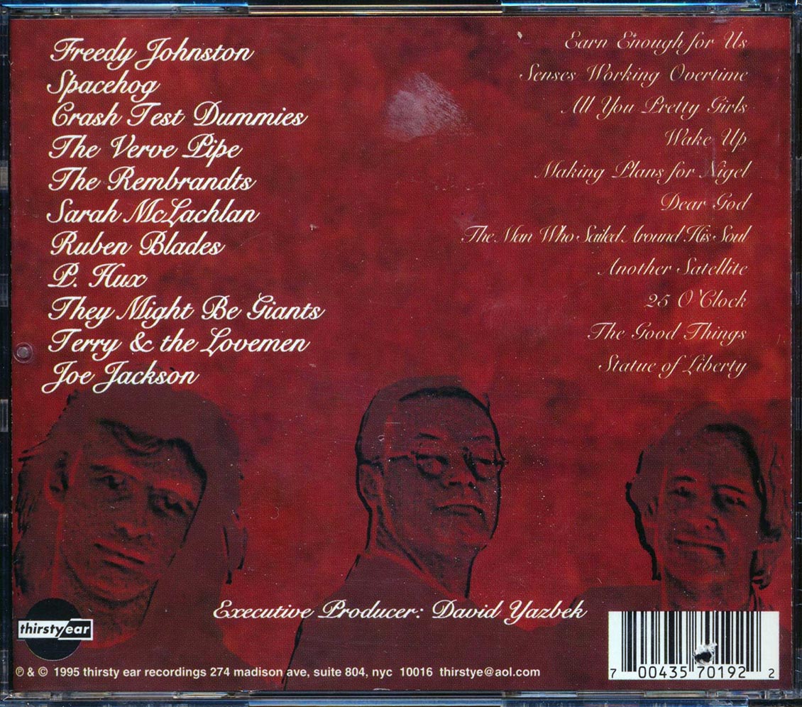Sarah McLachlan, The Rembrandts, Crash Test Dummies, Etc. - A Testamonial Dinner: The Songs Of XTC (marked/ltd stock) Music CD