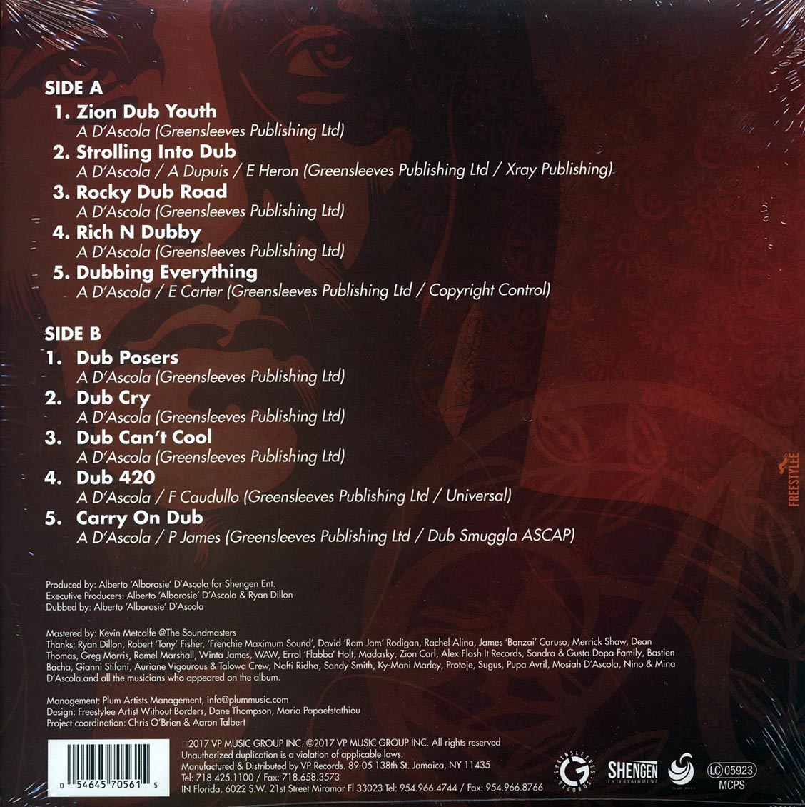 Alborosie - Freedom In Dub Vinyl Record