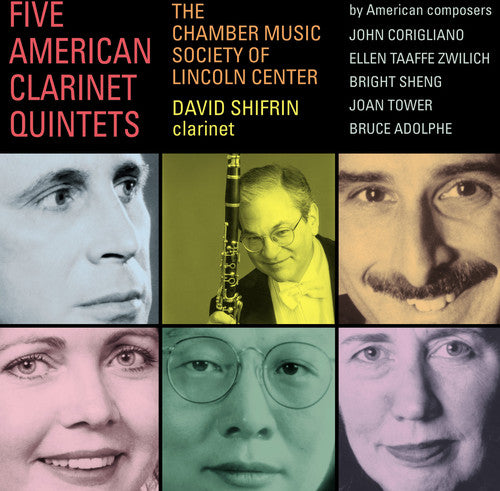 the album cover for Corigliano/Zwilch/Adolphe/ - Five American Clarinet Quintets
