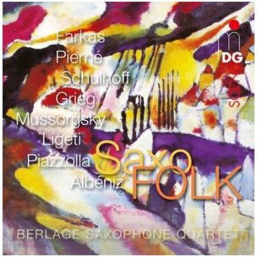 the album cover for Berlage Quartet - Saxofolk