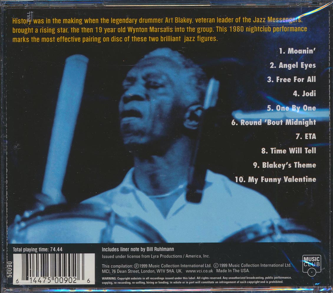 Art Blakey & The Jazz Messengers - Ark Blakey Is Jazz Music CD