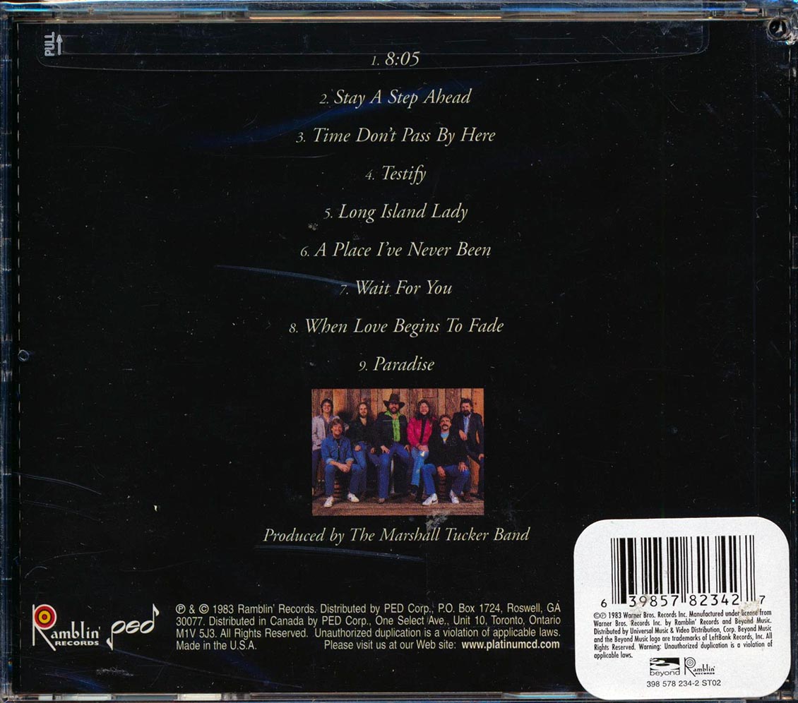 The Marshall Tucker Band - Just Us (marked/ltd stock) Music CD