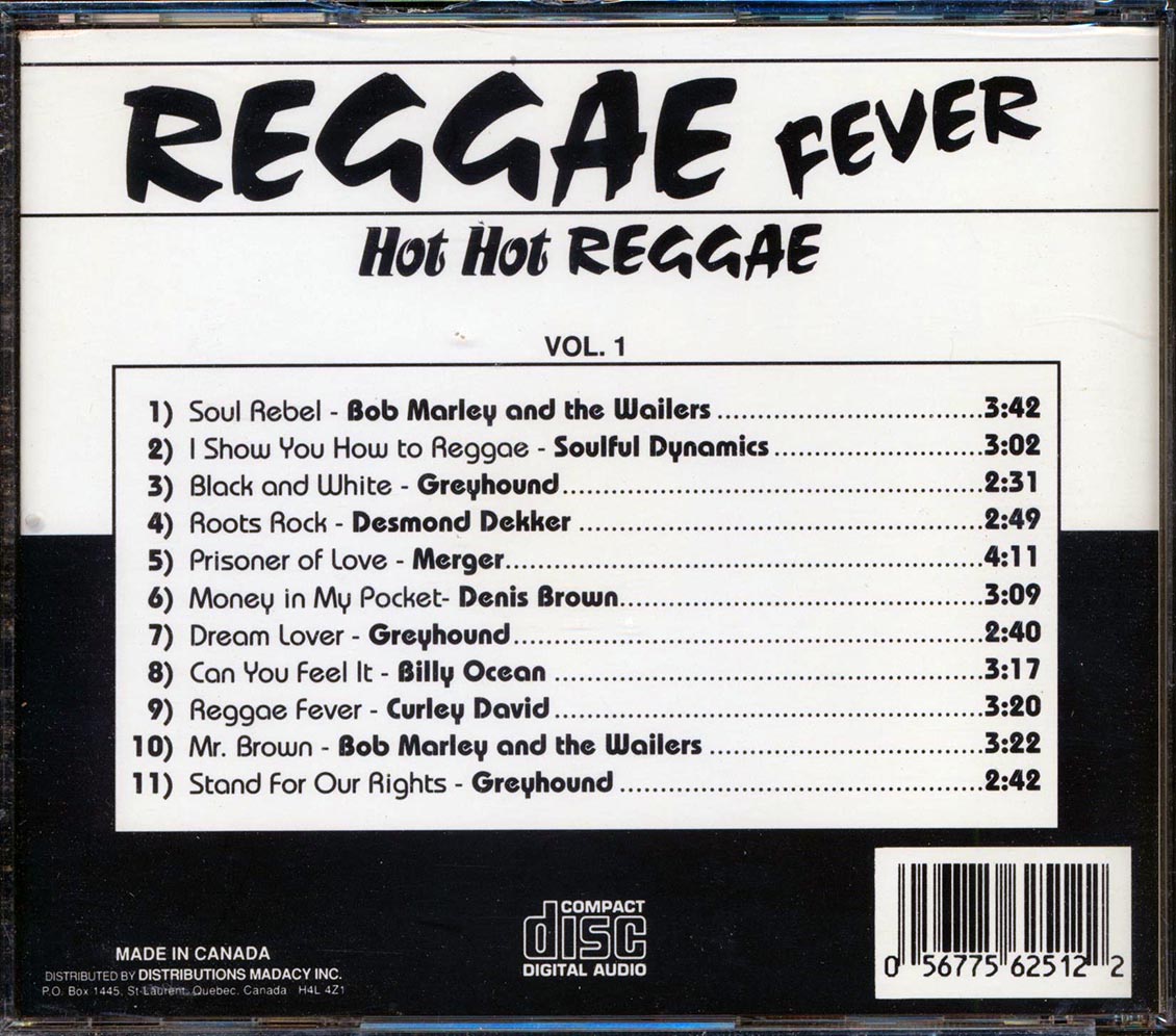 Bob Marley, Desmond Dekker, Dennis Brown, Etc. - Reggae Fever: Hot Hot Reggae Music CD