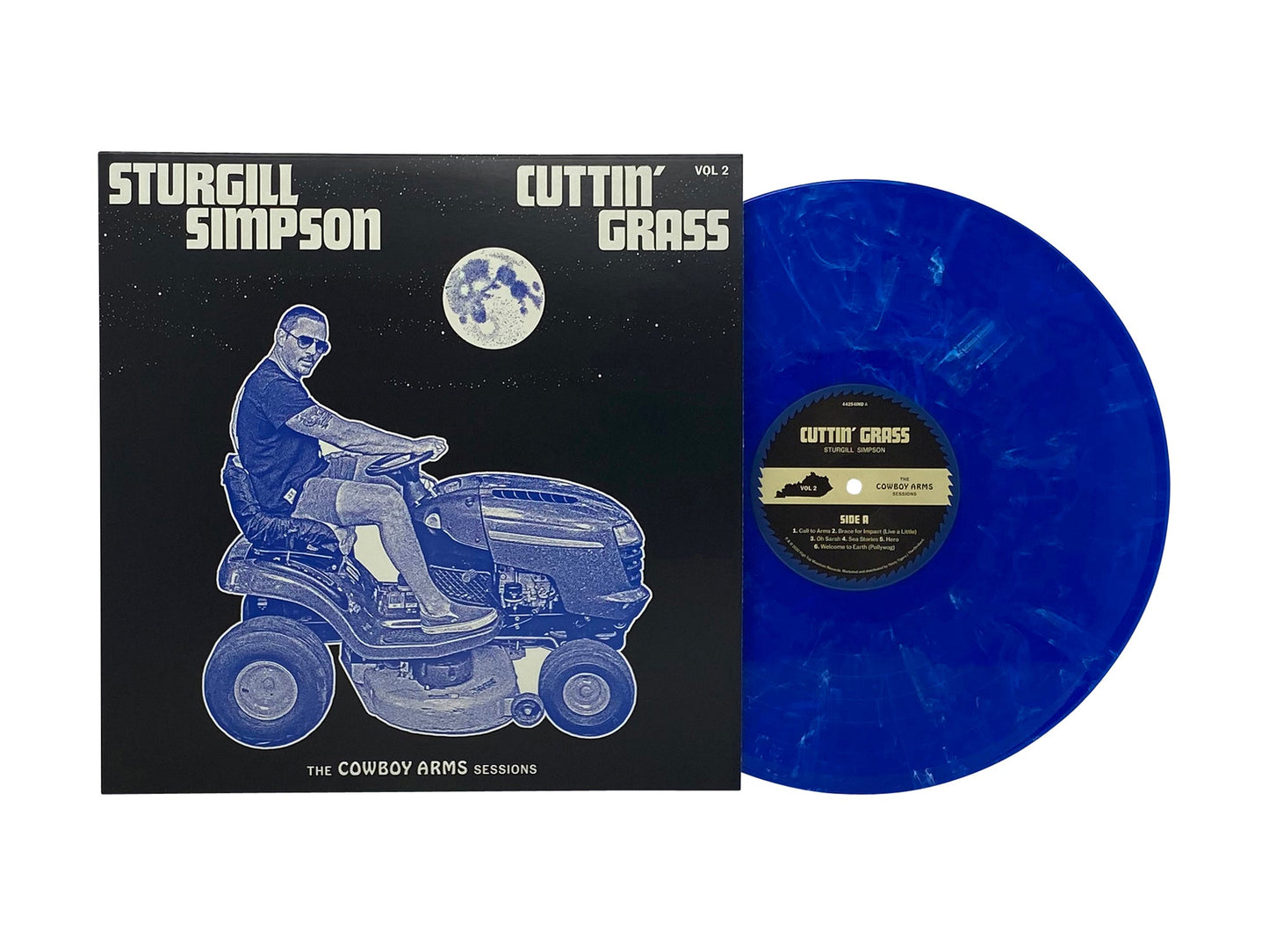 Sturgill Simpson - Cuttin' Grass - Vol. 2 (Limited Edition Clear, Blue and White Colored Vinyl) Vinyl Record