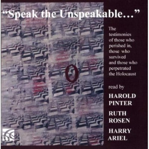the album cover for Harold Pinter , Ruth Rosen - Speak the Unspeakable