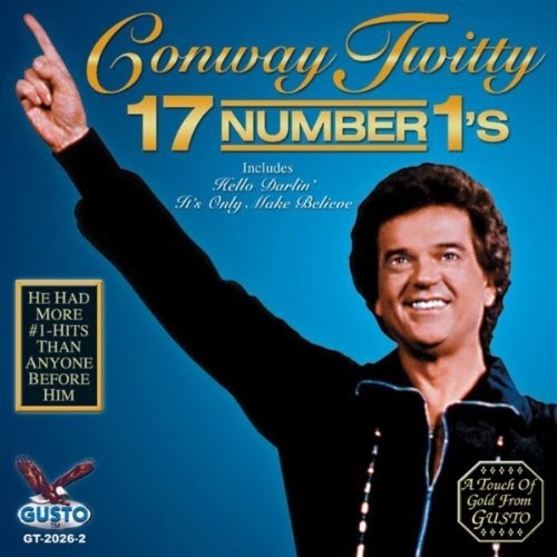 the album cover for Conway Twitty - 17 Number 1s