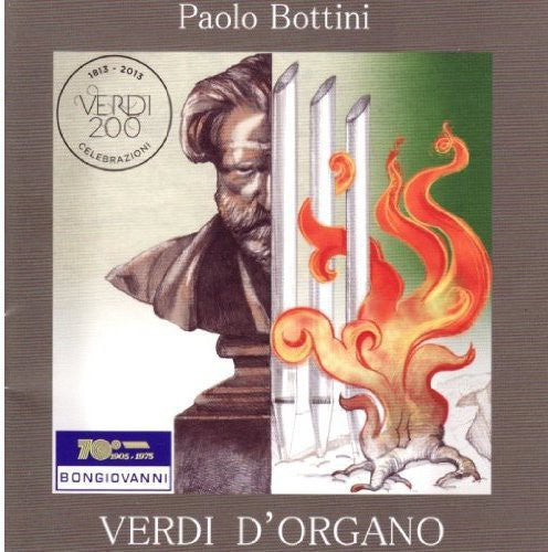 the album cover for Paolo Bottini - Verdi D'organo