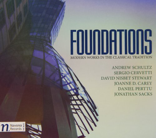 the album cover for Cervetti / Perttu / Kuhn Mixed Choir / Pinch - Foundations: Modern Works in Classical Traditions