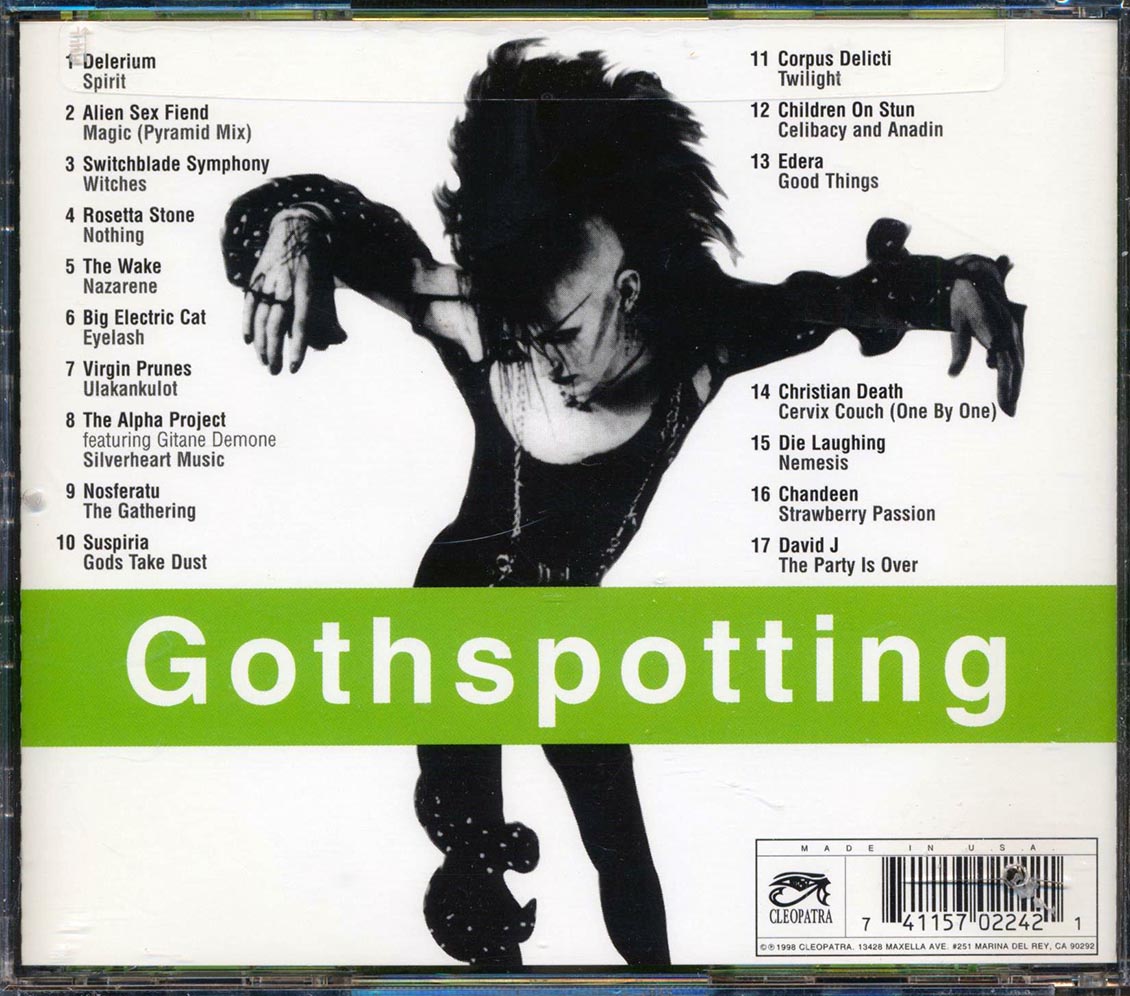 Christian Death, Delerium, Alien Sex Fiend, Etc. - Gothspotting (marked/ltd stock) Music CD