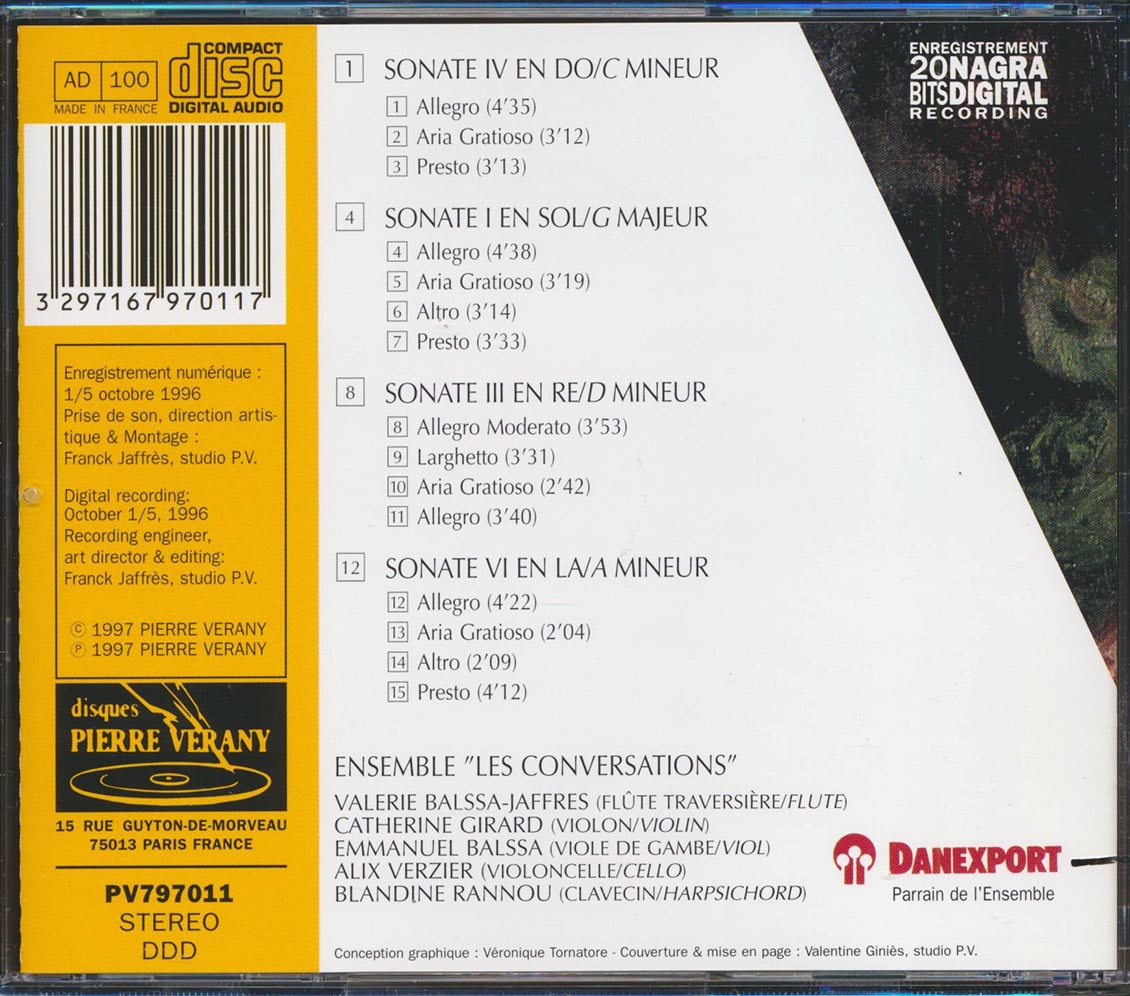 Louis-Gabirel Guillemain - Les Conversations: Galantes & Amusantes (marked/ltd stock) Music CD