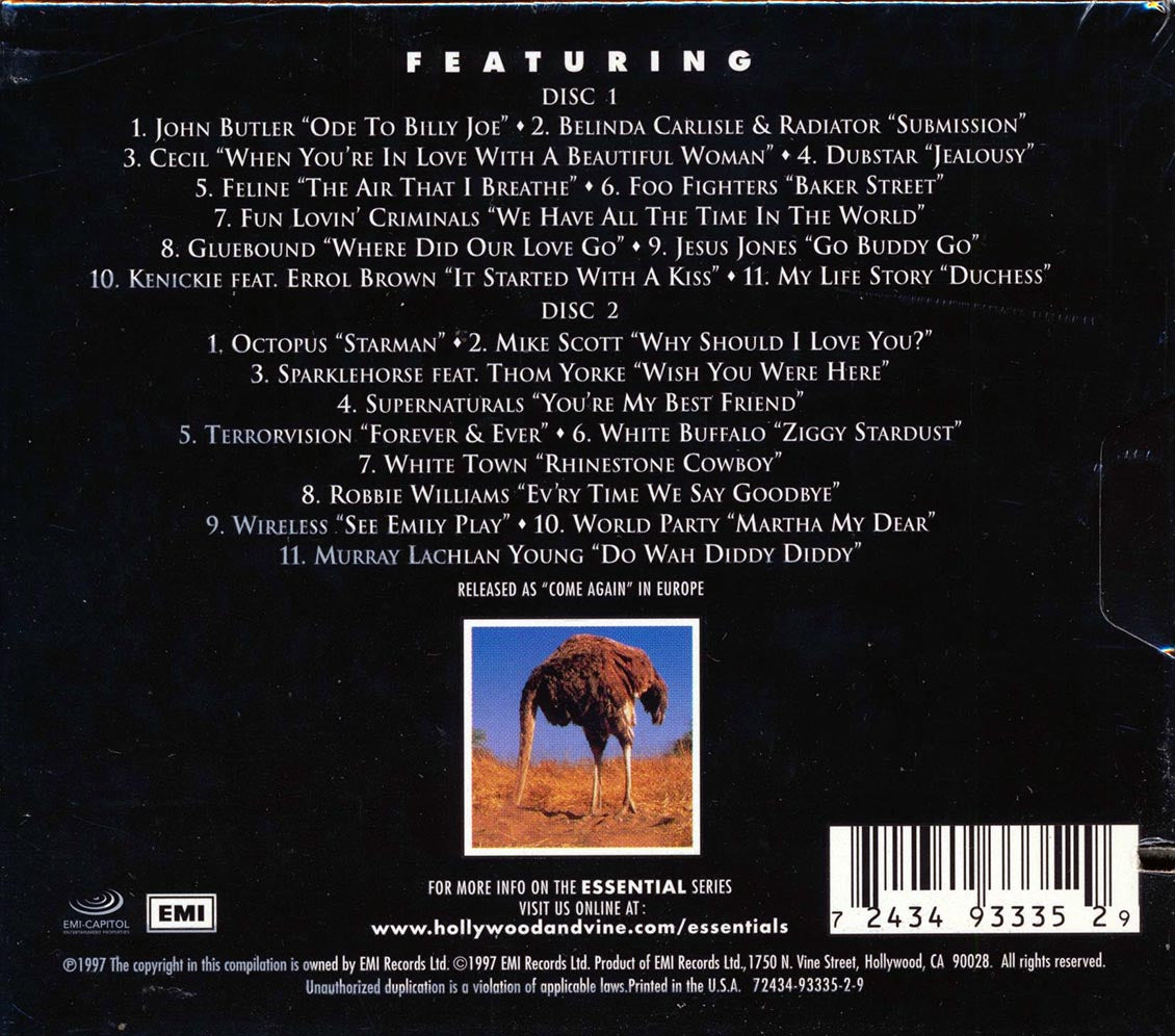 Foo Fighters Belinda Carlisle Sparklehorse Etc Essential Interpretations Today's Great Artists Perform Yesterday's Classics 22 tracks ltd ed 2xCD incl large booklet marked/ltd stock Music CD