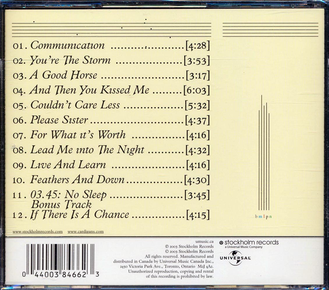The Cardigans - Long Gone Before Daylight Music CD