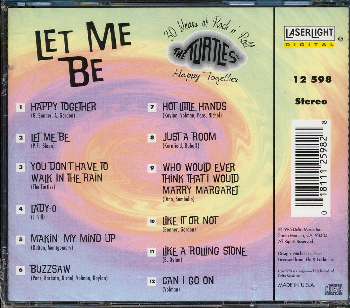 The Turtles - Let Me Be Music CD