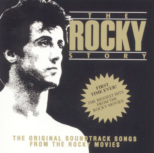 the album cover for Various Artists - The Rocky Story (The Original Soundtrack Songs From the Rocky Movies)