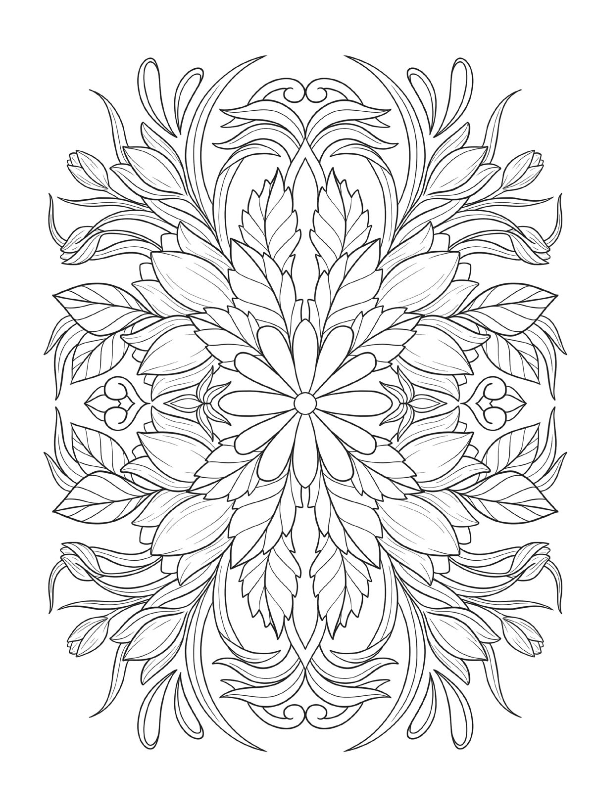 Soothing Coloring - Mindful Collection: Color Your Way To Calm, Adult Coloring Book, Relax Your Mind, Unwind, Unplug, De-Stress, Spark Creativity, Reduce Anxiety, Gift To Family Or Friend!