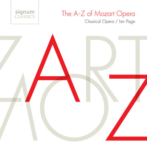 the album cover for Mozart / Orch Of Classical Opera / Grimson - A-Z of Mozart Opera