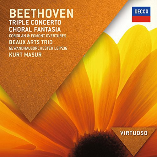 the album cover for Leipzig / Masur / Beaux Arts Trio - Virtuoso: Beethoven - Triple Concerto Choral