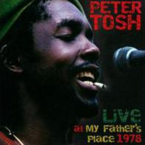 the album cover for Peter Tosh - Live at My Fathers Place 1978