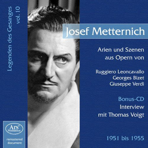the album cover for Metternich / Leoncavallo / Bizet / Verdi - Legenden Des Gesangs 10: Scenes from Operas